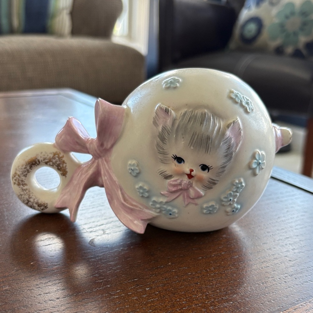 Napcoware Kitten Baby Rattle Planter
